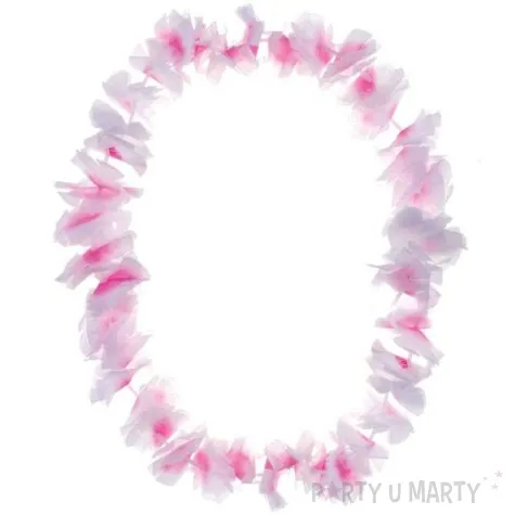 naszyjnik hawajski aloha rozowy funnyfashion 100 cm