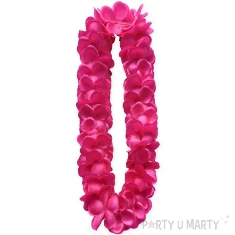 naszyjnik hawajski aloha satynowy rozowy godan 120 cm