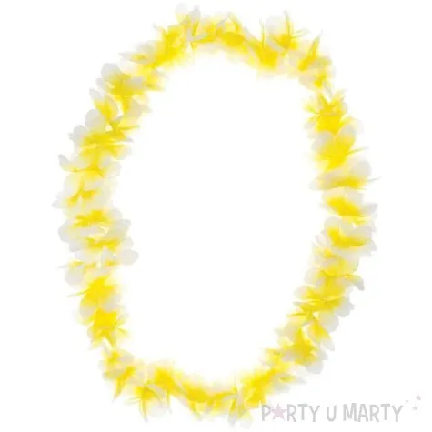 naszyjnik hawajski aloha zolty funnyfashion 100 cm