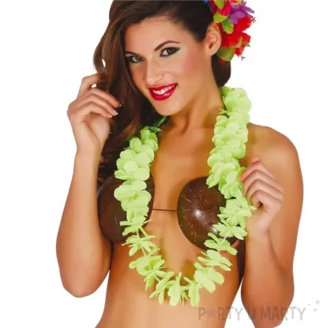 naszyjnik hawajski classic limonkowy guirca 50 cm