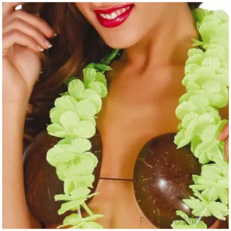 naszyjnik hawajski classic limonkowy guirca 50 cm