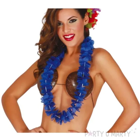 naszyjnik hawajski classic niebieski guirca 50 cm