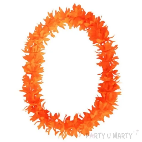 naszyjnik hawajski classic pomaranczowy carnival toys 90 cm