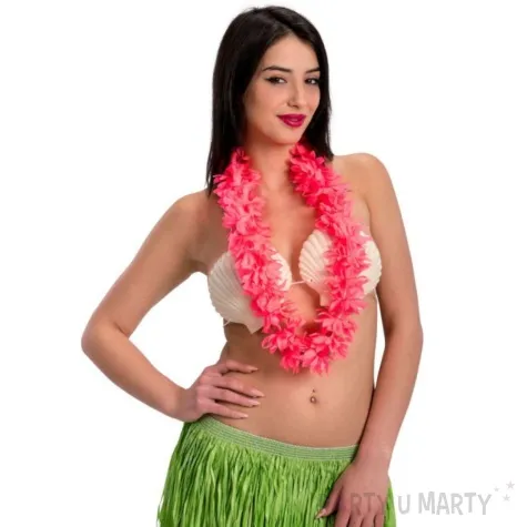 naszyjnik hawajski classic rozowy carnival toys 90cm