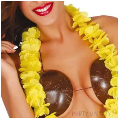 naszyjnik hawajski classic zolty guirca 50 cm