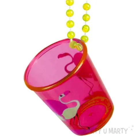 naszyjnik hawajski kieliszek shot rozowy boland