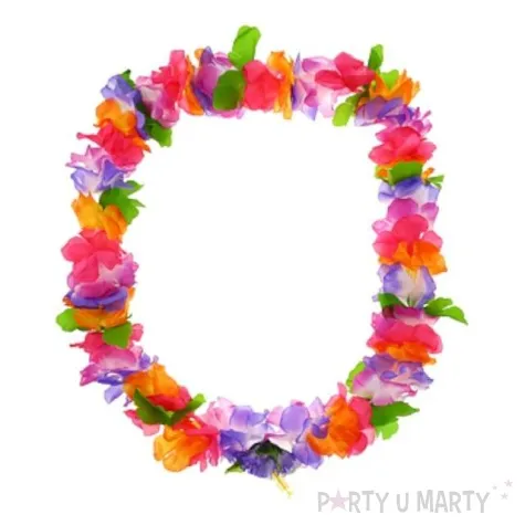 naszyjnik hawajski kwiaty duze 120 cm