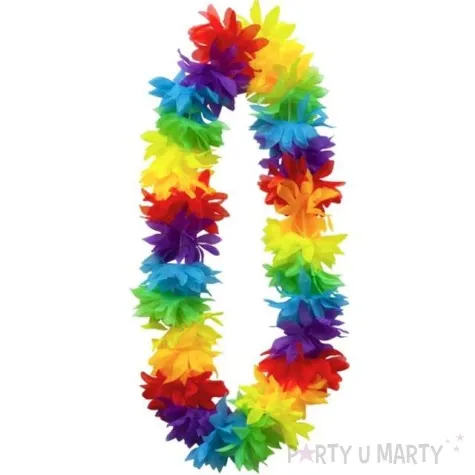 naszyjnik hawajski kwiaty lux mix partypal 100 cm