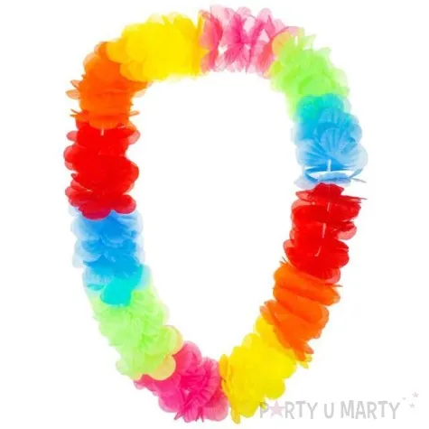 naszyjnik hawajski kwiaty mix godan 100 cm