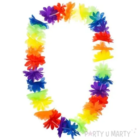 naszyjnik hawajski kwiaty mix godan 100 cm