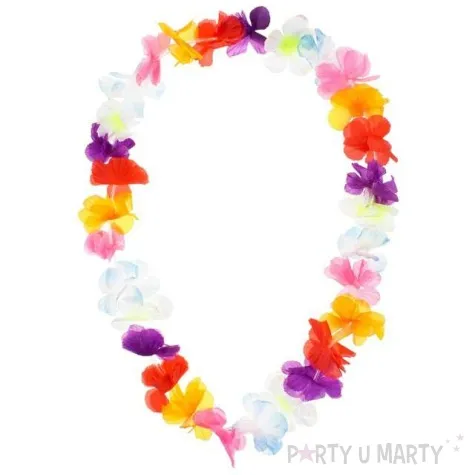 naszyjnik hawajski kwiaty mix godan 104 cm