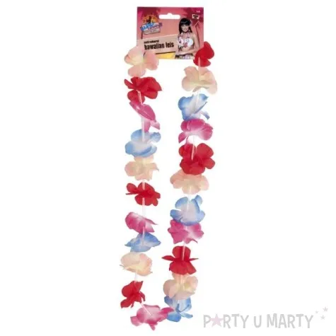 naszyjnik hawajski kwiaty wielokolorowy smiffys