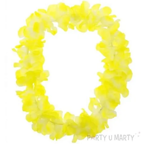 naszyjnik hawajski led zolty 90 cm