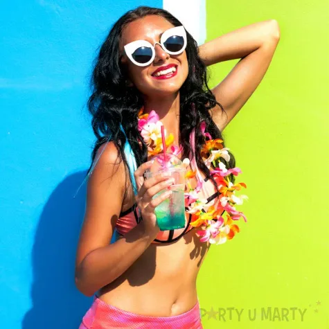 naszyjnik hawajski natural zielony godan 102 cm