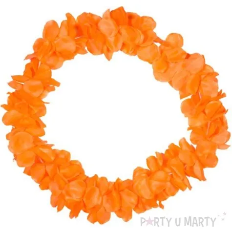 naszyjnik hawajski neon pomaranczowy folat 90 cm