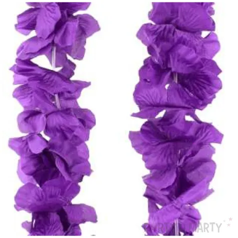 naszyjnik hawajski satynowy fioletowy godan 50 cm