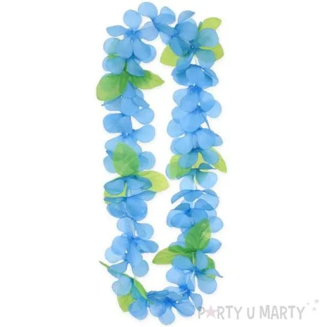 naszyjnik hawajski wiosenny niebieski godan 120 cm