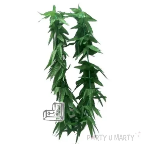 naszyjnik hawajski zielone listki