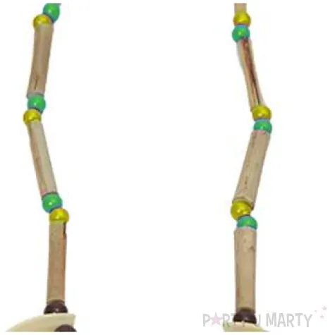 naszyjnik indianski z zebami zielono zolty fyasa