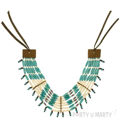 naszyjnik indianskie koraliki turkusowy boland