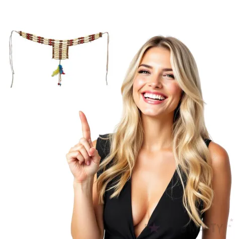 naszyjnik indianskie piorka funny fashion