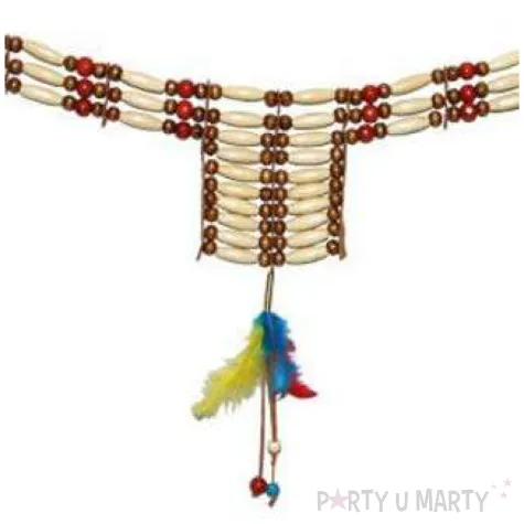 naszyjnik indianskie piorka funny fashion