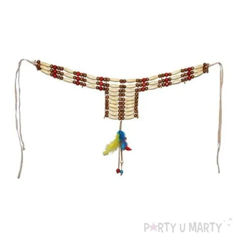 naszyjnik indianskie piorka funny fashion