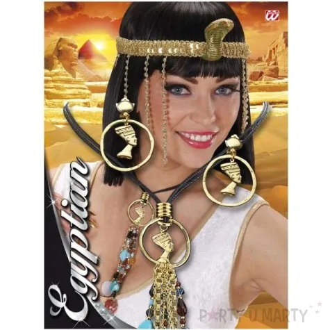 naszyjnik kleopatra z kolczykami zloty widmann