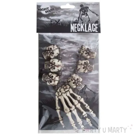 naszyjnik kosci i czaszki funnyfashion