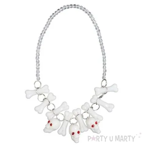 naszyjnik kosci z 3 czaszkami