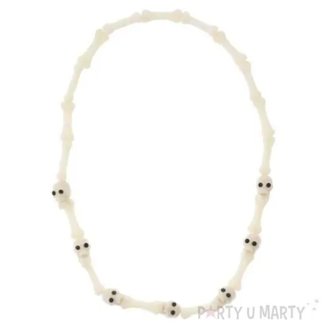 naszyjnik kosci z malymi czaszkami