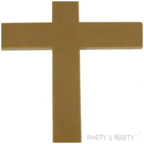 naszyjnik krzyz ksiedza brazowy godan 24 cm