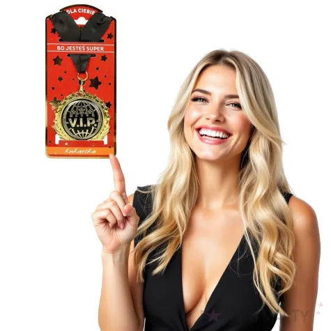 naszyjnik metal vip zloty passion cards