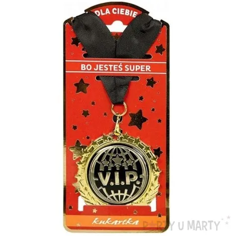 naszyjnik metal vip zloty topgift
