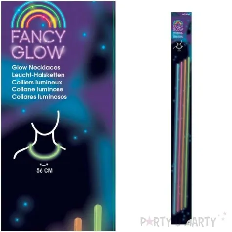 naszyjnik neon glow mix amscan 56 cm 4 szt