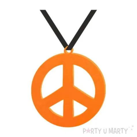 naszyjnik pacyfka classic pomaranczowa 7 cm