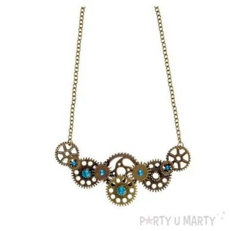 naszyjnik steampunkowe mechanizmy miedziany boland