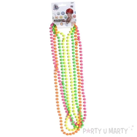 naszyjniki korale neon smiffys 40 cm 4 szt