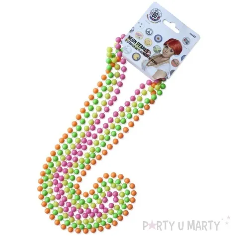 naszyjniki korale neon smiffys 40 cm 4 szt