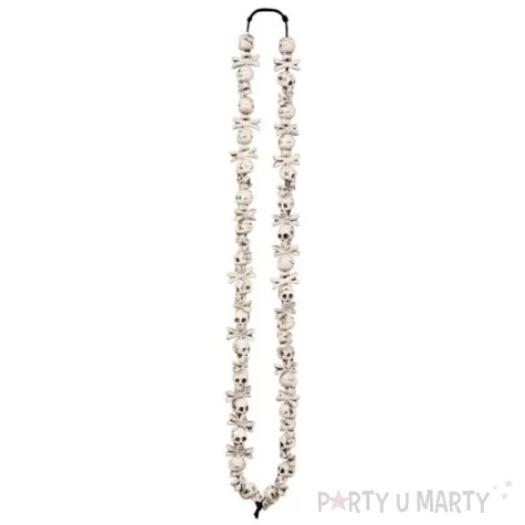 naszyjnk czaszki i kosci bezowy boland 60 cm