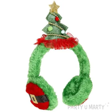 nauszniki swiateczna choinka zielona widmann