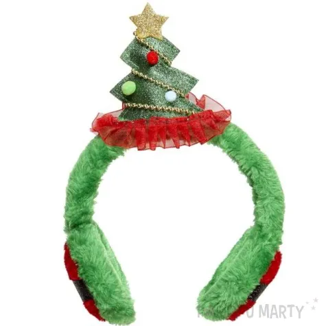 nauszniki swiateczna choinka zielona widmann