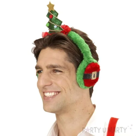 nauszniki swiateczna choinka zielona widmann