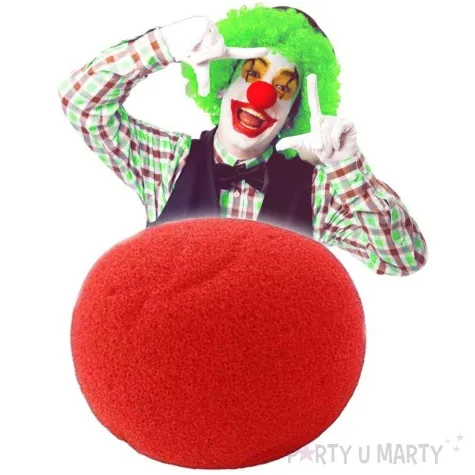 nos z gabki klaun czerwony godan