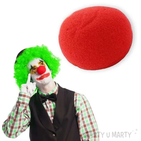 nos z gabki klaun czerwony godan