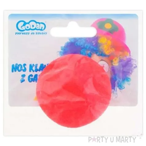 nos z gabki klaun czerwony godan
