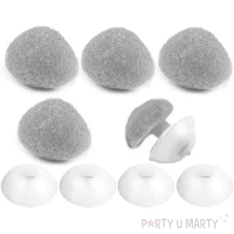 noski bezpieczne aksamitne szary stoklasa 11x14 mm 5 szt