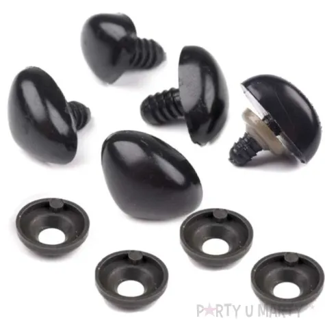 noski bezpieczne okragle czarne stoklasa 18x23 mm 5 szt