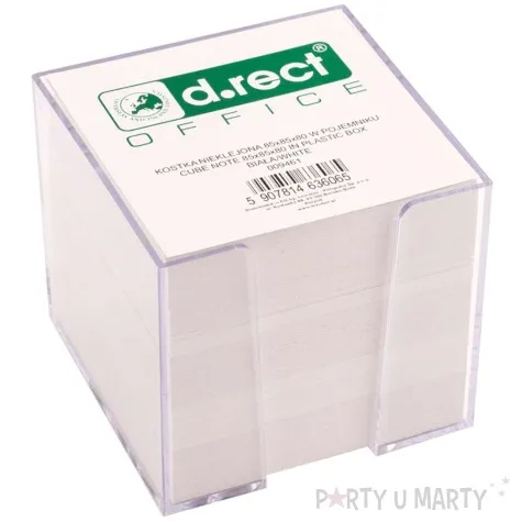 notes kostka nieklejona biala 85x85 d rect 800 szt