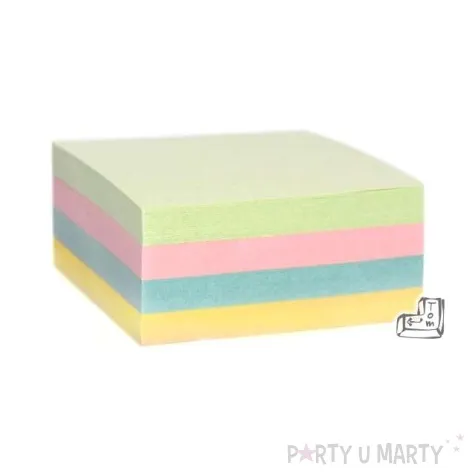 notes kostka nieklejona mix 85x85x40 d rect 400 szt